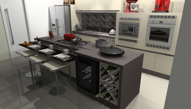 Imagem ilustrativa de Cozinha Planejada para Apartamento Mrv